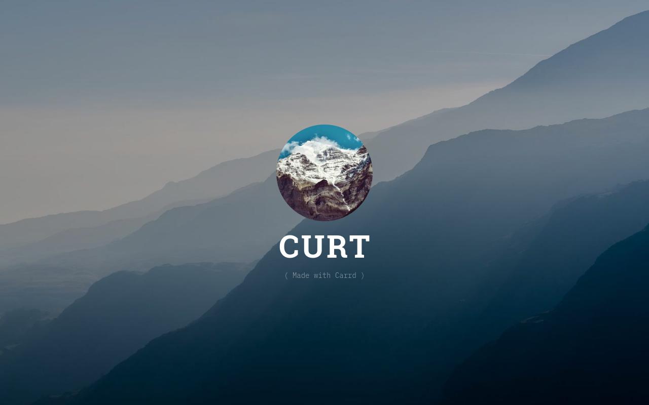 Carrd profile picture for @curt